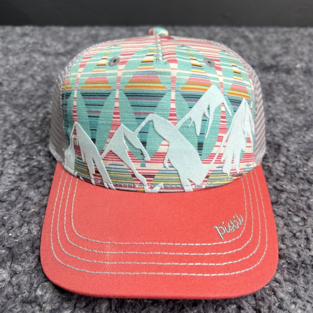 Pistil McKinley Mountains Womens Trucker Hat Adjustable Multicolor NWT